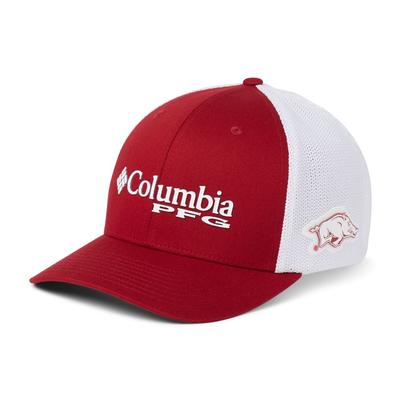Arkansas Columbia PFG Mesh Flex Fit Hat