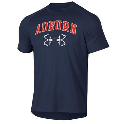 Auburn Under Armour Fish Logo Tech Short Sleeve Tee
