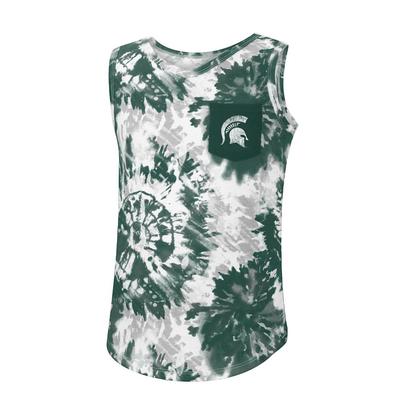 Michigan State Colosseum YOUTH Tie Dye Tank