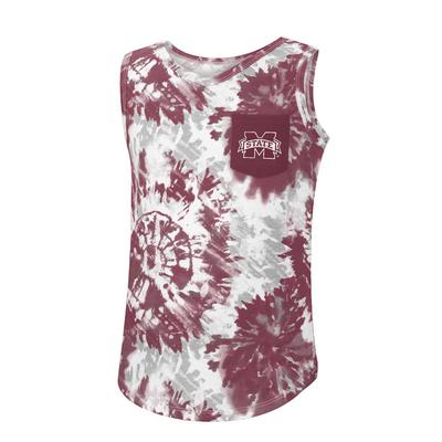Mississippi State Colosseum YOUTH Tie Dye Tank