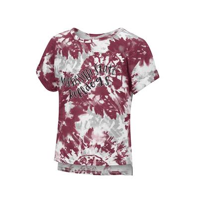 Mississippi State Colosseum Toddler Dip Tie Dye Tee