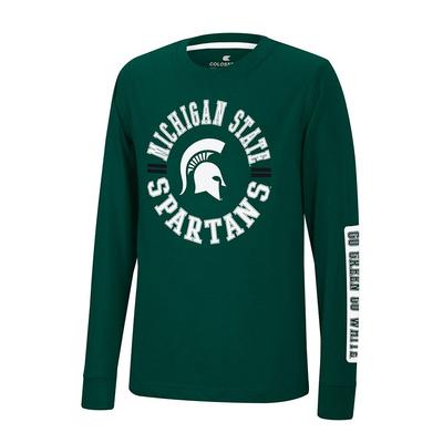 Michigan State Colosseum YOUTH Trolley Tee