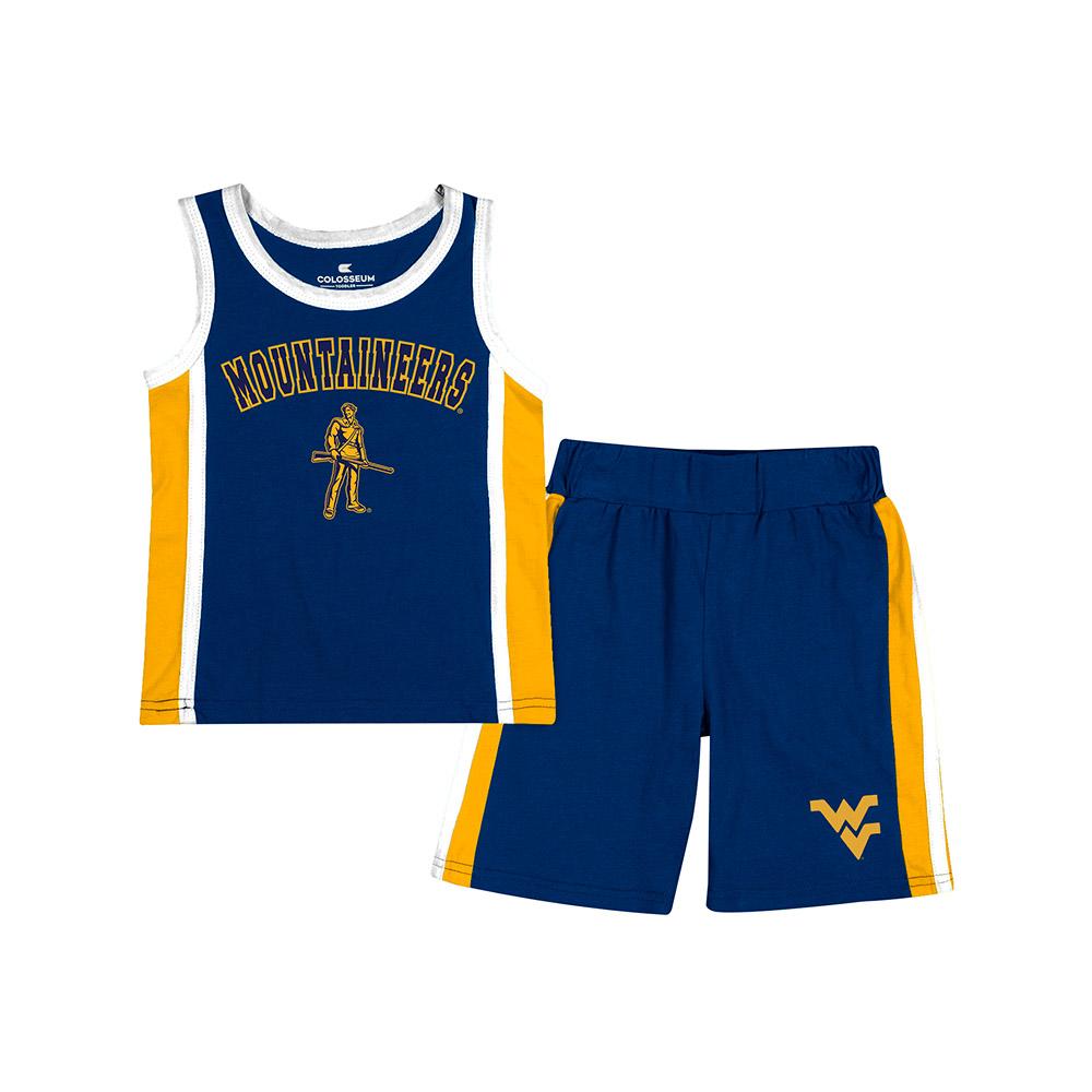  West Virginia Colosseum Toddler Do Right Jersey Tank And Short Set