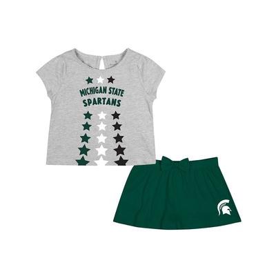Michigan State Colosseum Toddler Smile Tee and Skort Set