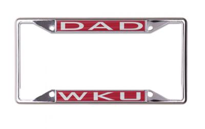 Western Kentucky Dad License Plate Frame