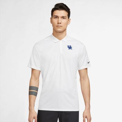 Kentucky Nike Golf Men's Victory Solid Polo WHITE