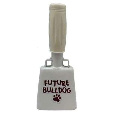 Mississippi State White Future Bulldog Logo Cowbell