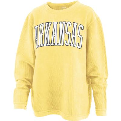 Arkansas Pressbox Southlawn Comfy Cord Pullover
