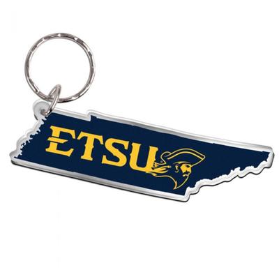 ETSU Wincraft Freeform Keychain