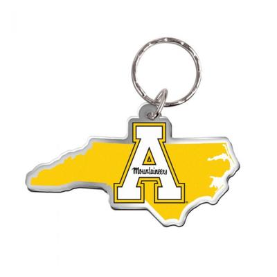 Appalachian State Wincraft State Keychain