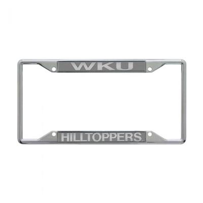 Western Kentucky Frosted License Frame