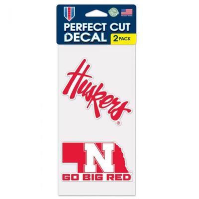 Nebraska Decal 2-Pack