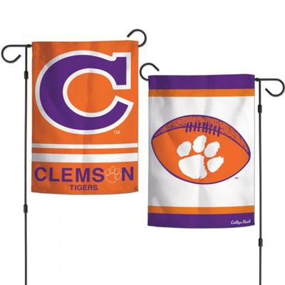 Clemson 2-Sided Garden Flag