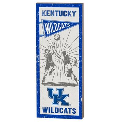 Kentucky Wildcats Vintage Basketball Player 7x18 Plaque