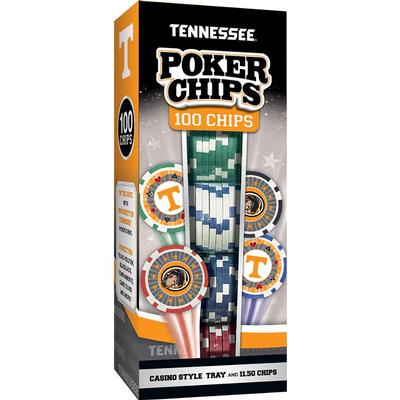 Tennessee 100 Piece Poker Chips Set