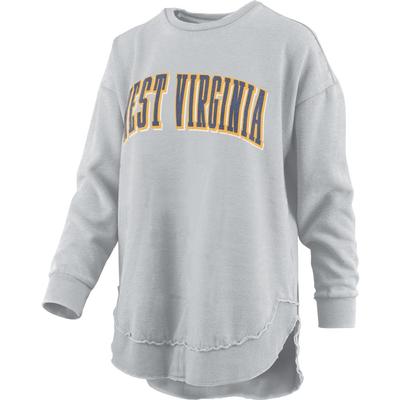 West Virginia Pressbox Michelin Vintage Poncho Pullover