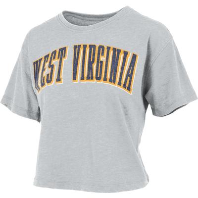 West Virginia Pressbox Michelin Vintage Waist Length Tee