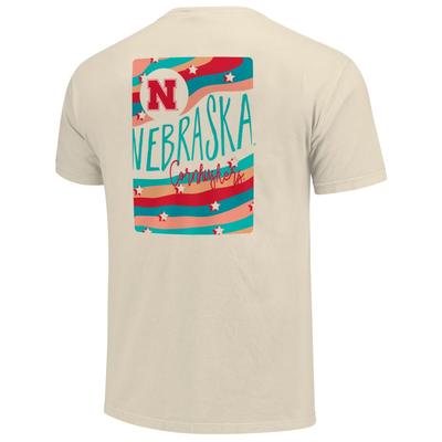 Nebraska Wavy Stars Short Sleeve Comfort Colors Tee
