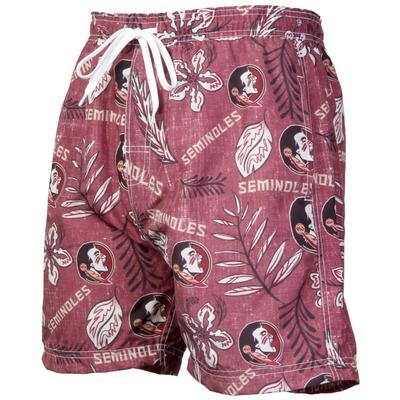 Florida State Wes and Willy Men's Vintage Floral Trunk