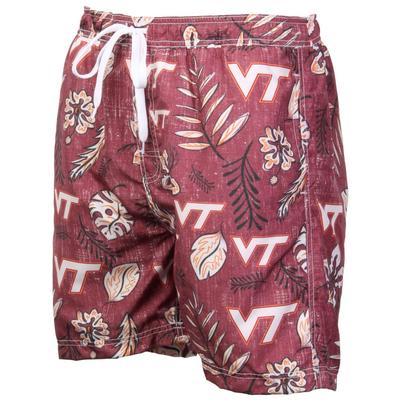 Virginia Tech Wes and Willy Men's Vintage Floral Trunk