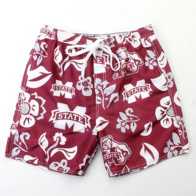 Mississippi State Wes and Willy Men's Floral Trunk
