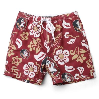 Florida State Wes and Willy Men's Floral Trunk