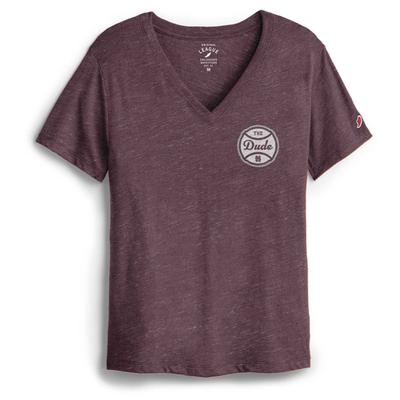 Mississippi State League Women's The Dude Intramural Boyfriend V Neck Tee