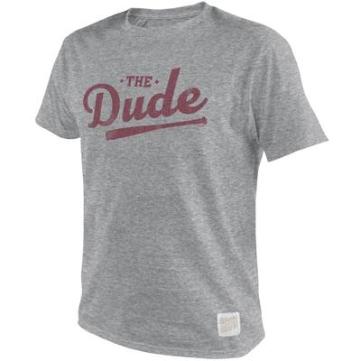 Mississippi State Retro Brand The Dude Script Streaky Tee 