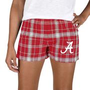  Alabama College Concepts Women's Ultimate Flannel Shorts