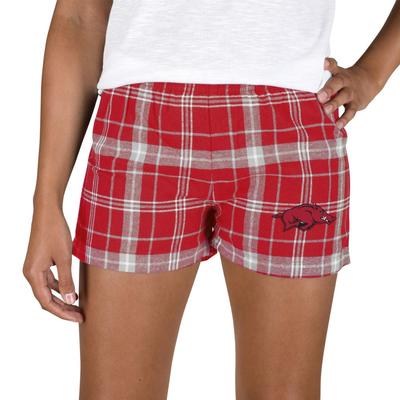 Arkansas College Concepts Women's Ultimate Flannel Shorts