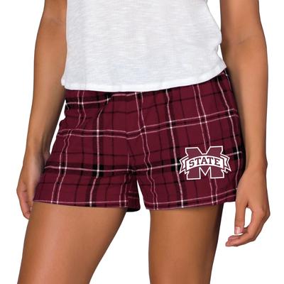 Mississippi State College Concepts Women's Ultimate Flannel Shorts 