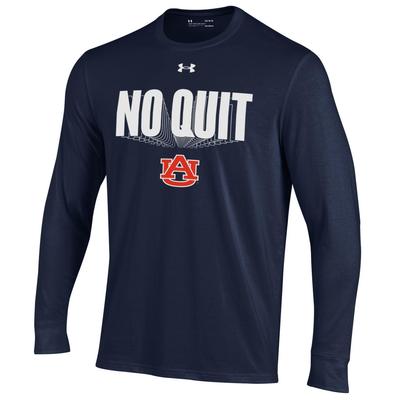 Auburn Under Armour YOUTH Basketball No Quit Bench Long Sleeve Tee
