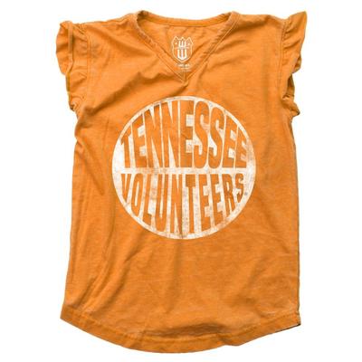 Tennessee Toddler Burn Out Ruffle Tee