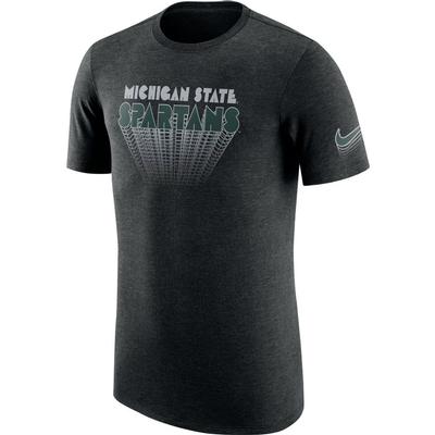 Michigan State Nike Men's Collegiate Outline Tri-blend Tee