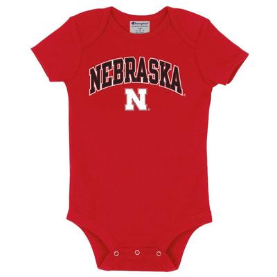Nebraska Champion Infant Short Sleeve Bodysuit