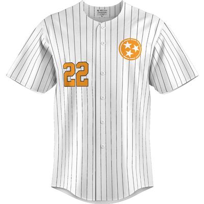 Tennessee Pinstripe Tristar Baseball Jersey