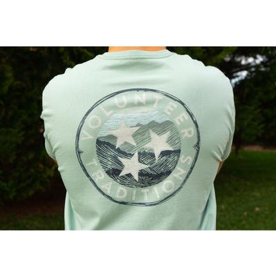 Volunteer Traditions Tri-Star Mountain Sketch Pocket Tee