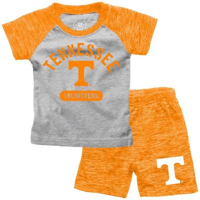 Tennessee Wes and Willy Toddler Cloudy Yarn Tee and Short Set