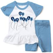  Unc Wes And Willy Toddler Ruffle Top With Balloons And Short Set