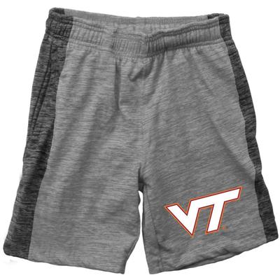 Virginia Tech Wes and Willy Kids Cloudy Yarn Inset Stripe Short