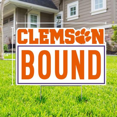 Clemson Bound Lawn Sign