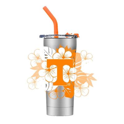 Tennessee Floral Straw Tumbler