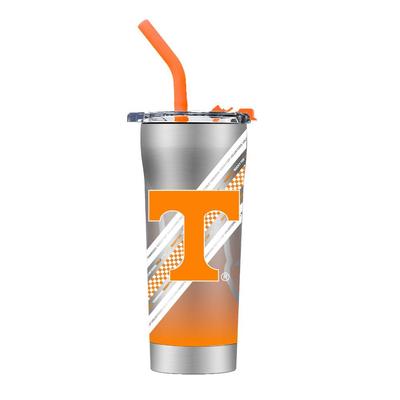 Tennessee Stripe Straw Tumbler