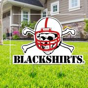  Nebraska Blackshirts Logo Lawn Sign