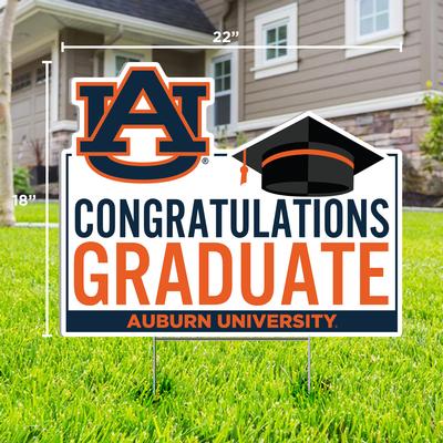 Auburn Congratulations Graduate Lawn Sign