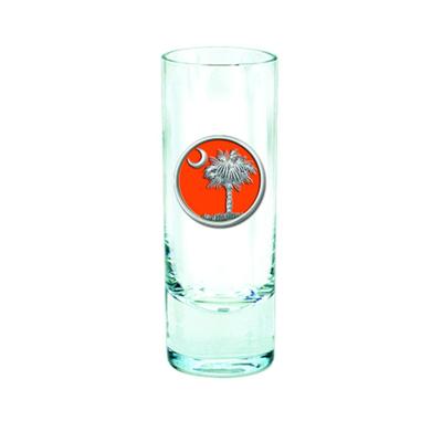 Heritage Pewter Palmetto Clear Cordial Glass