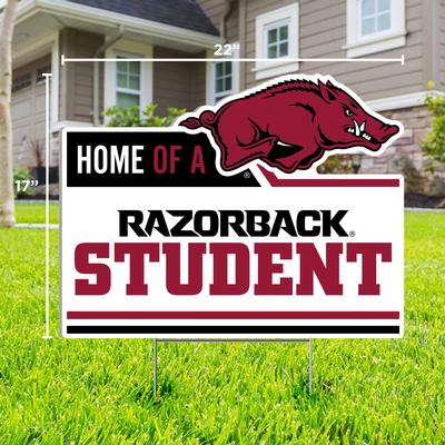 Arkansas Razorback Student Lawn Sign