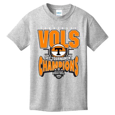 Tennessee YOUTH 2022 SEC Tournament Champions Stack Tee
