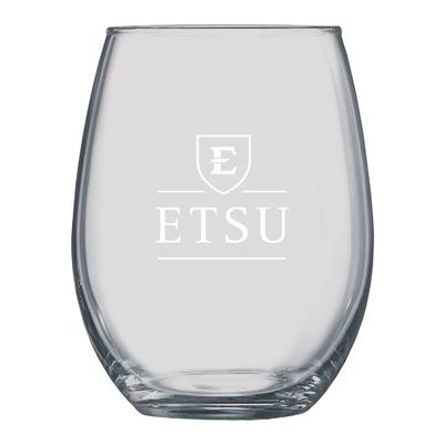 ETSU 15oz Boulder Stemless Glass