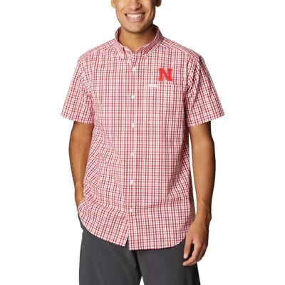 Nebraska Columbia Rapid Rivers Short Sleeve Buttonup Shirt